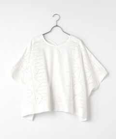 SEASON STYLE LAB / シーズンスタイルラボ シャツ・ブラウス | コットン刺繍前後2wayワイドポンチョブラウス