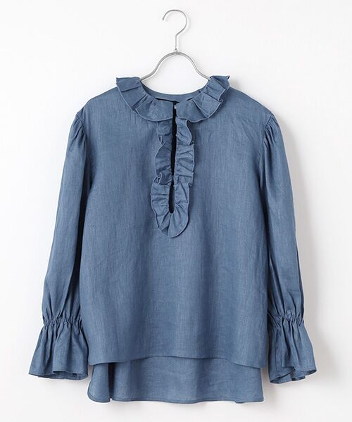 今季一番 リネンフリルブラウス （シャツ・ブラウス）｜SEASON STYLE LAB シャツ/ブラウス(長袖/七分)