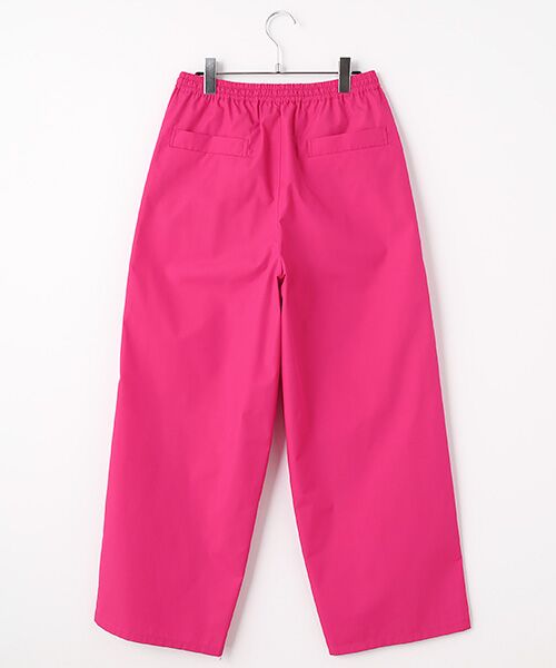 ◇サキ【M】イージーパンツ　ウエストゴム　ウエストリボン　絹100%　日本製 CITY スラックス NICE MATERIAL PANTS/ウエストゴム/イージー