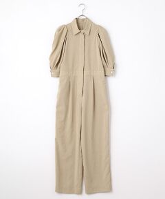 SEASON STYLE LAB / シーズンスタイルラボ ロング・マキシ丈ワンピース | パフスリーブジャンプスーツ