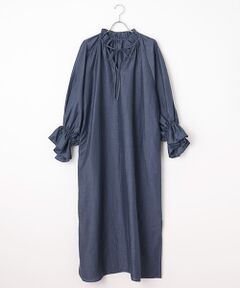 SEASON STYLE LAB / シーズンスタイルラボ ロング・マキシ丈ワンピース | ロングスリーブリネンドレス