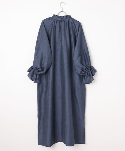 SEASON STYLE LAB / シーズンスタイルラボ ロング・マキシ丈ワンピース | ロングスリーブリネンドレス | 詳細2