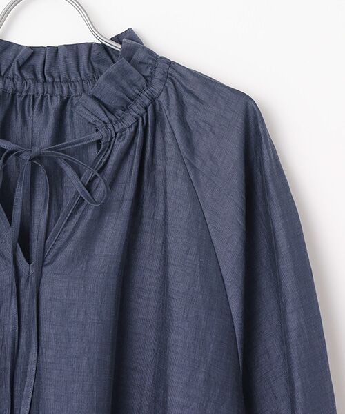 SEASON STYLE LAB / シーズンスタイルラボ ロング・マキシ丈ワンピース | ロングスリーブリネンドレス | 詳細3