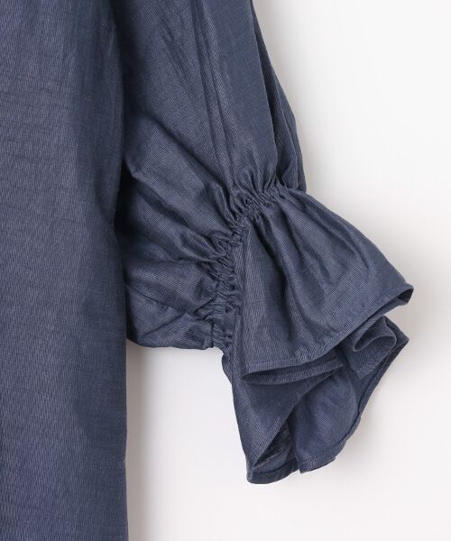 SEASON STYLE LAB / シーズンスタイルラボ ロング・マキシ丈ワンピース | ロングスリーブリネンドレス | 詳細4