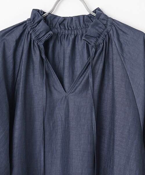 SEASON STYLE LAB / シーズンスタイルラボ ロング・マキシ丈ワンピース | ロングスリーブリネンドレス | 詳細6