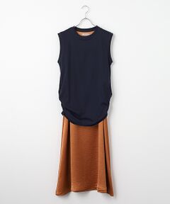 美品 定価4.1万 大草直子×エストネーション コラボ ロングシャツワンピース 美品 定価4.1万 大草直子×エストネーション コラボ ロングシャツ