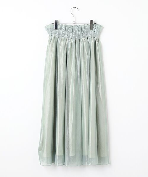 SEASON STYLE LAB / シーズンスタイルラボ ロング・マキシ丈スカート | シアーギャザースカート | 詳細2
