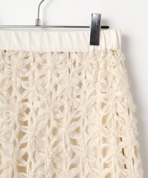 SEASON STYLE LAB / シーズンスタイルラボ ロング・マキシ丈スカート | フラワーレーススカート | 詳細2