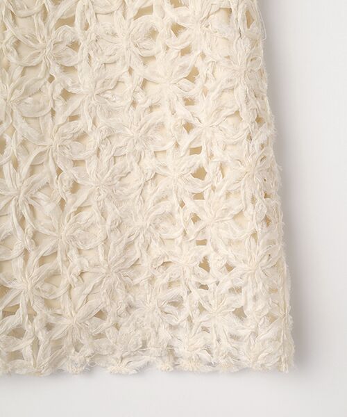 SEASON STYLE LAB / シーズンスタイルラボ ロング・マキシ丈スカート | フラワーレーススカート | 詳細3