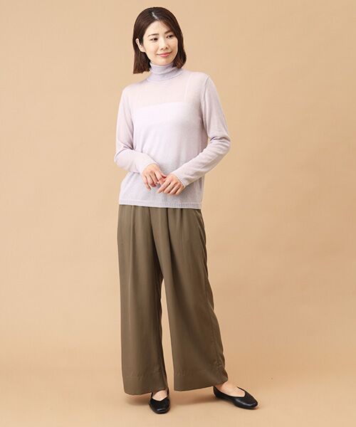 SEASON STYLE LAB / シーズンスタイルラボ ニット・セーター | シアーラメタートルネックセーター | 詳細3