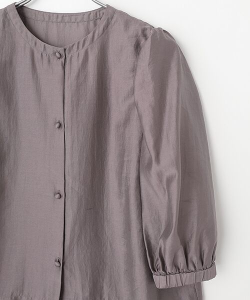 SEASON STYLE LAB / シーズンスタイルラボ シャツ・ブラウス | シアーギャザーブラウス | 詳細3