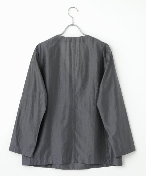 SEASON STYLE LAB / シーズンスタイルラボ ノーカラージャケット | シアーノーカラージャケット | 詳細1