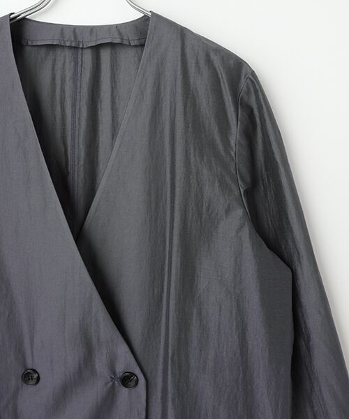 SEASON STYLE LAB / シーズンスタイルラボ ノーカラージャケット | シアーノーカラージャケット | 詳細2