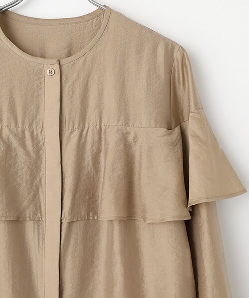 SEASON STYLE LAB / シーズンスタイルラボ シャツ・ブラウス | シアーフリルブラウス | 詳細2