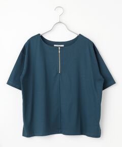 SEASON STYLE LAB / シーズンスタイルラボ カットソー | ハーフジッププルオーバー