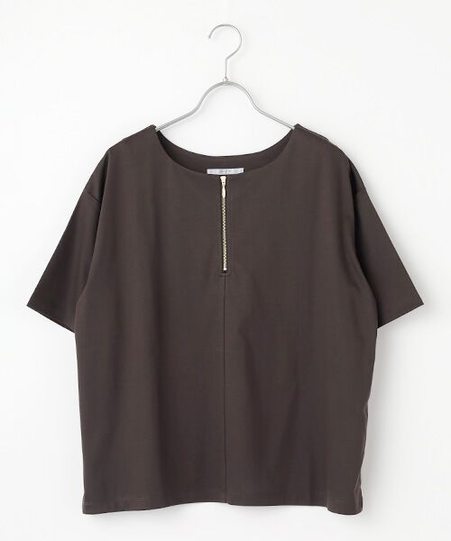 SEASON STYLE LAB/シーズンスタイルラボ ハーフジッププルオーバー チャコール 38