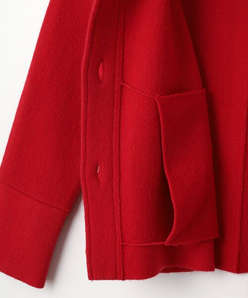 SEASON STYLE LAB / シーズンスタイルラボ ニット・セーター | ダブルフェイスミドル丈コート | 詳細5