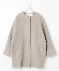 シーズンスタイルラボ　ゆったり柔らか⭐︎ウールコート　薄めグレージュ シーズンスタイルラボゆったり柔らか⭐︎ウールコート薄めグレージュ