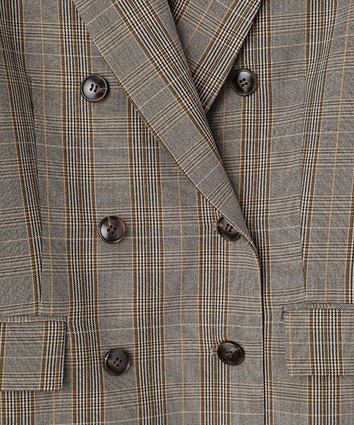 SEASON STYLE LAB / シーズンスタイルラボ テーラードジャケット | グレンチェックジャケット | 詳細4