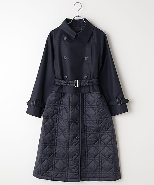 SEASON STYLE LAB/シーズンスタイルラボ マルチウェイキルティングコート ネイビー 38