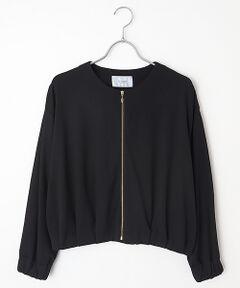 SEASON STYLE LAB / シーズンスタイルラボ ノーカラージャケット | カルゼポンチブルゾン
