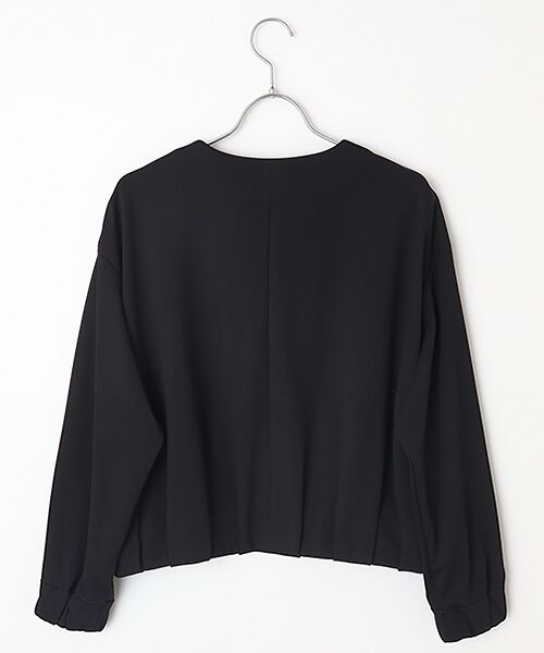 SEASON STYLE LAB / シーズンスタイルラボ ノーカラージャケット | カルゼポンチブルゾン | 詳細1