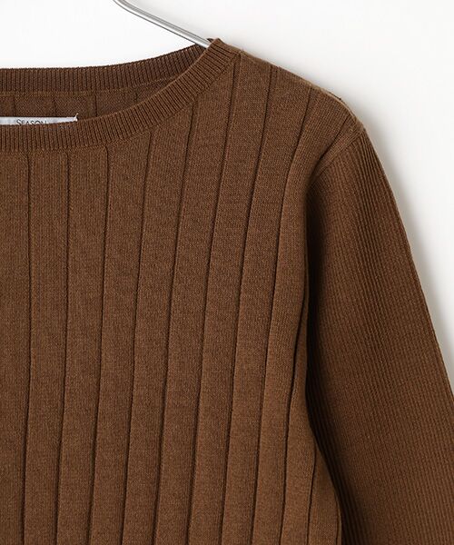 SEASON STYLE LAB / シーズンスタイルラボ ニット・セーター | シアーリブニット | 詳細3
