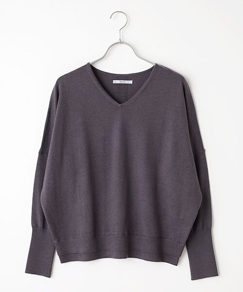 SEASON STYLE LAB/シーズンスタイルラボ ウールドルマンニット チャコール 38 SEASON STYLE LAB/シーズンスタイルラボ ウールドルマンニット チャコール 38