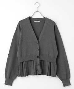 SEASON STYLE LAB / シーズンスタイルラボ カーディガン・ボレロ | プリーツヘムニットカーディガン
