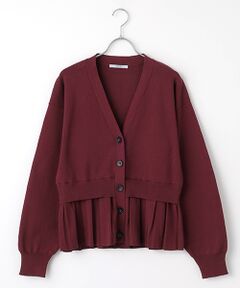 SEASON STYLE LAB / シーズンスタイルラボ カーディガン・ボレロ | プリーツヘムニットカーディガン