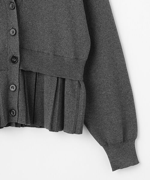 SEASON STYLE LAB / シーズンスタイルラボ カーディガン・ボレロ | プリーツヘムニットカーディガン | 詳細3