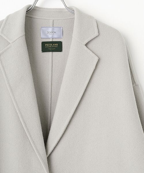 SEASON STYLE LAB / シーズンスタイルラボ テーラードジャケット | メルトンテーラードコート | 詳細3