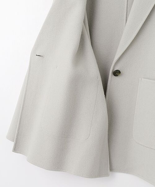 SEASON STYLE LAB / シーズンスタイルラボ テーラードジャケット | メルトンテーラードコート | 詳細5