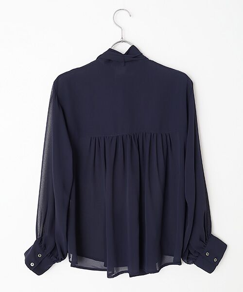 SEASON STYLE LAB / シーズンスタイルラボ シャツ・ブラウス | ドビーシフォンボウタイブラウス | 詳細2