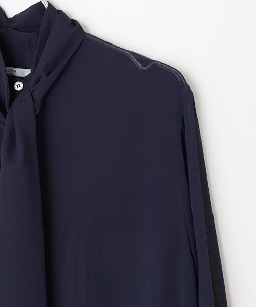 SEASON STYLE LAB / シーズンスタイルラボ シャツ・ブラウス | ドビーシフォンボウタイブラウス | 詳細3