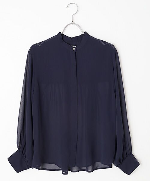 SEASON STYLE LAB / シーズンスタイルラボ シャツ・ブラウス | ドビーシフォンボウタイブラウス | 詳細5