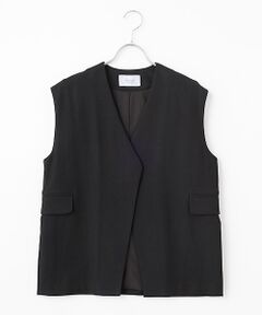 SEASON STYLE LAB / シーズンスタイルラボ ベスト | リネンツイルジレ