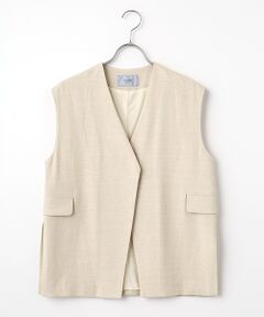 SEASON STYLE LAB / シーズンスタイルラボ ベスト | リネンツイルジレ