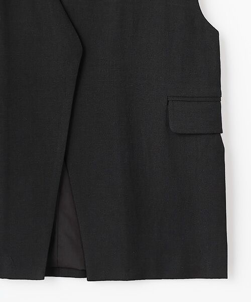 SEASON STYLE LAB / シーズンスタイルラボ ベスト | リネンツイルジレ | 詳細3