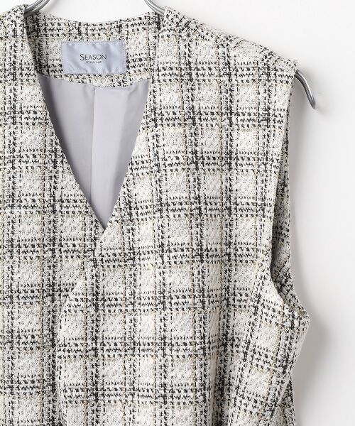 SEASON STYLE LAB / シーズンスタイルラボ ベスト | ツイードジレ | 詳細2
