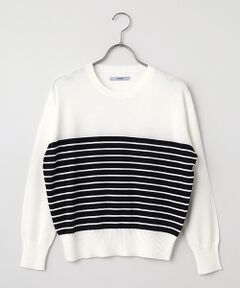 SEASON STYLE LAB / シーズンスタイルラボ ニット・セーター | ボーダードルマンニット