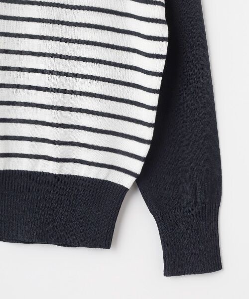 SEASON STYLE LAB / シーズンスタイルラボ ニット・セーター | ボーダードルマンニット | 詳細4