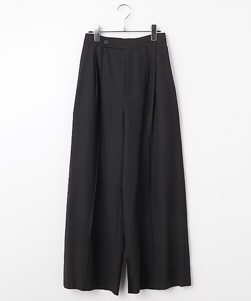 SEASON STYLE LAB / シーズンスタイルラボ その他パンツ | リネンツイルワイドパンツ（ブラック）