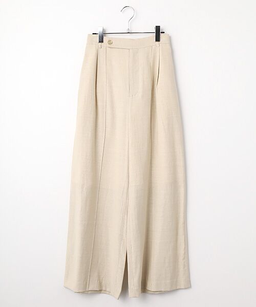 SEASON STYLE LAB / シーズンスタイルラボ その他パンツ | リネンツイルワイドパンツ（ベージュ）