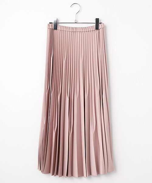 SEASON STYLE LAB / シーズンスタイルラボ ロング・マキシ丈スカート | ランダムプリーツスカート（ピンク）
