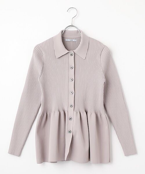 SEASON STYLE LAB / シーズンスタイルラボ ニット・セーター | ポロニットカーディガン（グレー）