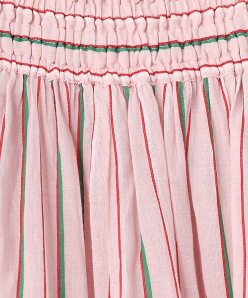 SEASON STYLE LAB / シーズンスタイルラボ ロング・マキシ丈スカート | Cotton Voile Stripe Slant Panel Skirt | 詳細1
