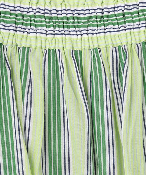 SEASON STYLE LAB / シーズンスタイルラボ ロング・マキシ丈スカート | Cotton Voile Stripe Slant Panel Skirt | 詳細2