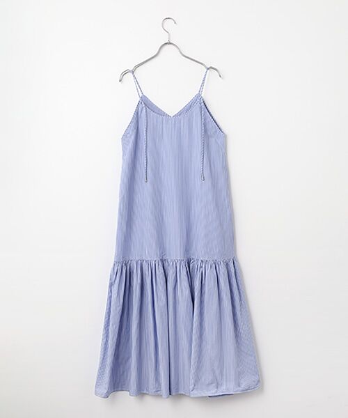 SEASON STYLE LAB / シーズンスタイルラボ ロング・マキシ丈ワンピース | Cotton Poplin Mimosa Embroidery Cami Dress | 詳細1