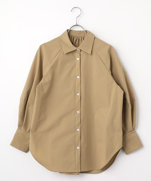 SEASON STYLE LAB / シーズンスタイルラボ シャツ・ブラウス | ツイルストレッチシャツ（ベージュ）
